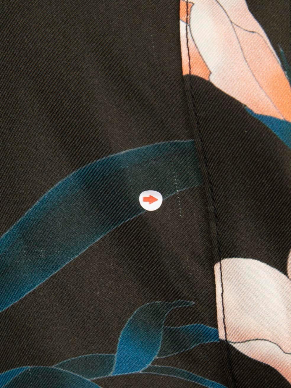 Women's Dries Van Noten Floral Print Midi Belted Dress Size XL