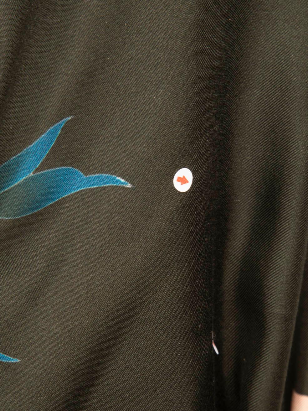 Dries Van Noten Floral Print Midi Belted Dress Size XL 2