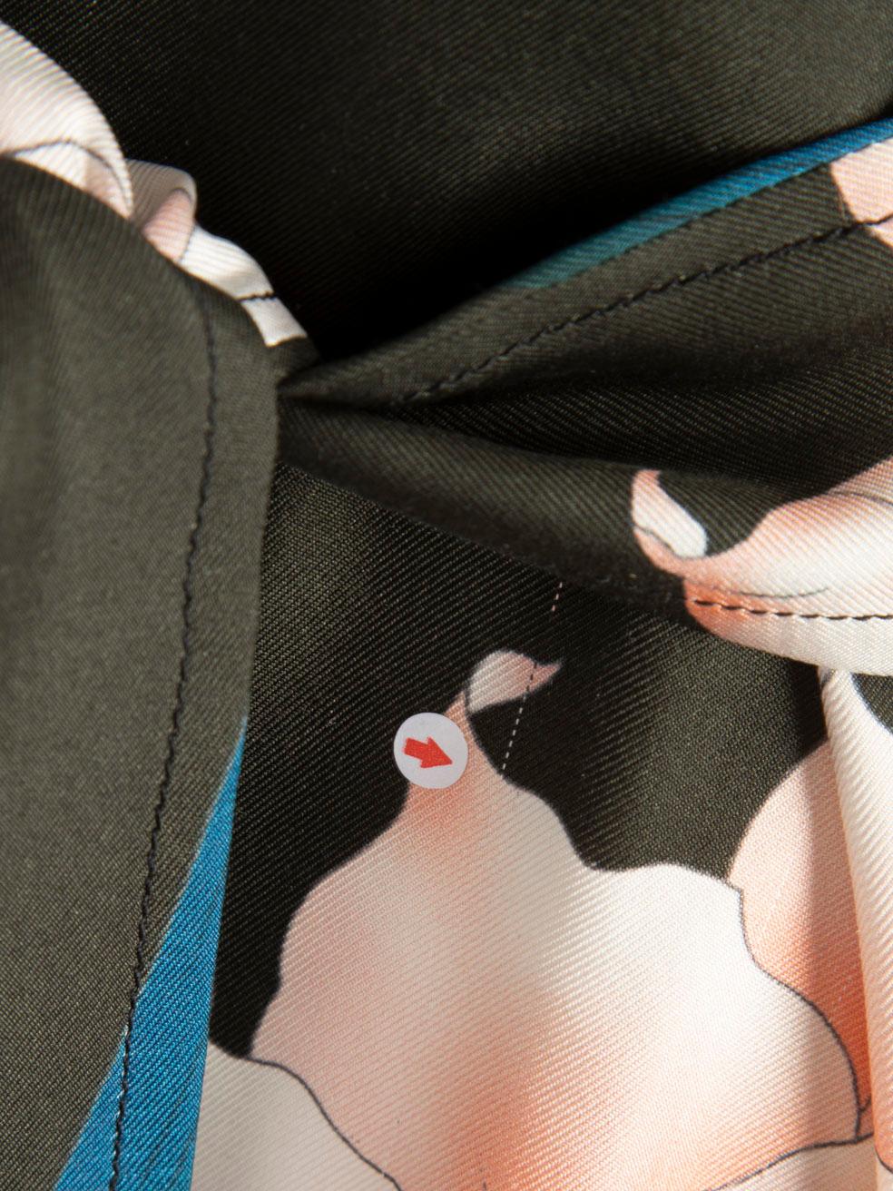 Dries Van Noten Floral Print Midi Belted Dress Size XL 3