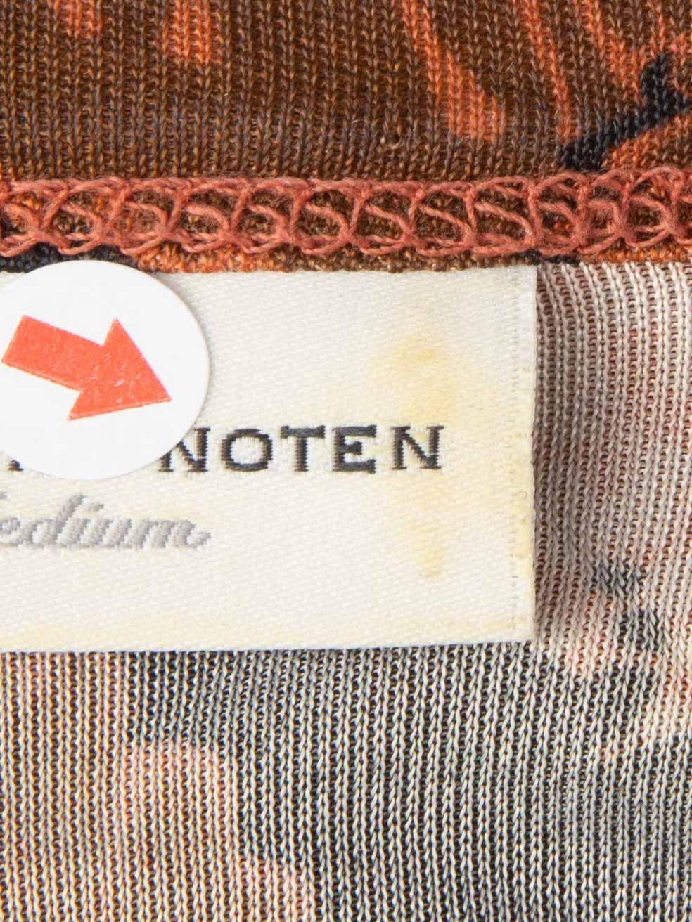 Women's Dries Van Noten Floral Print V-Neck Top Size M