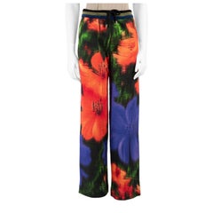 Dries Van Noten Floral Printed Straight Trousers Size XS