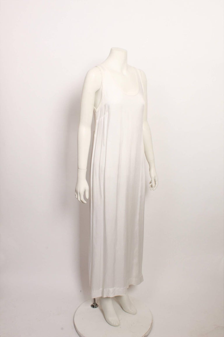 Dries Van Noten Full Length White Singlet Style Dress For Sale at ...