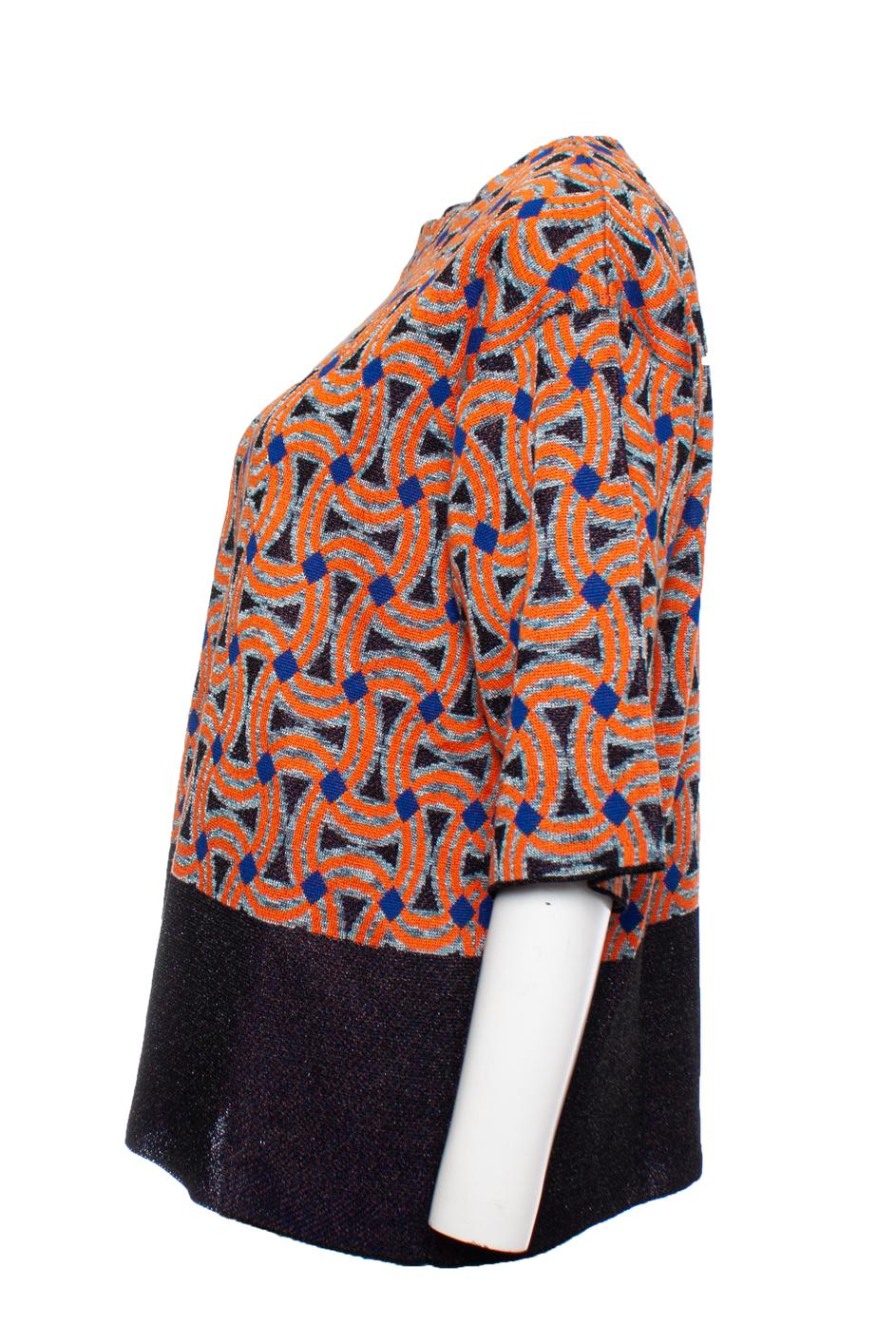 Pink Dries van Noten, Geometric lurex top For Sale