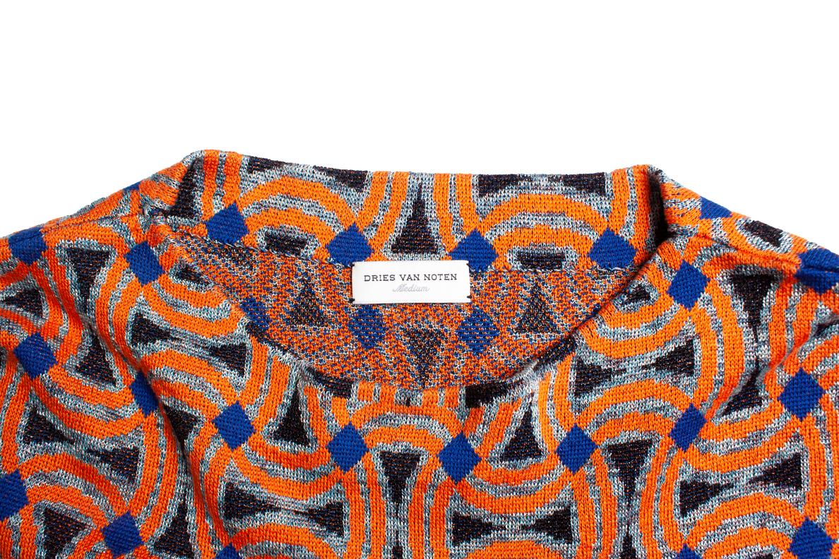 Women's Dries van Noten, Geometric lurex top For Sale