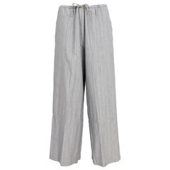 Dries van Noten Pantalones cargo de algodón gris Años 2000