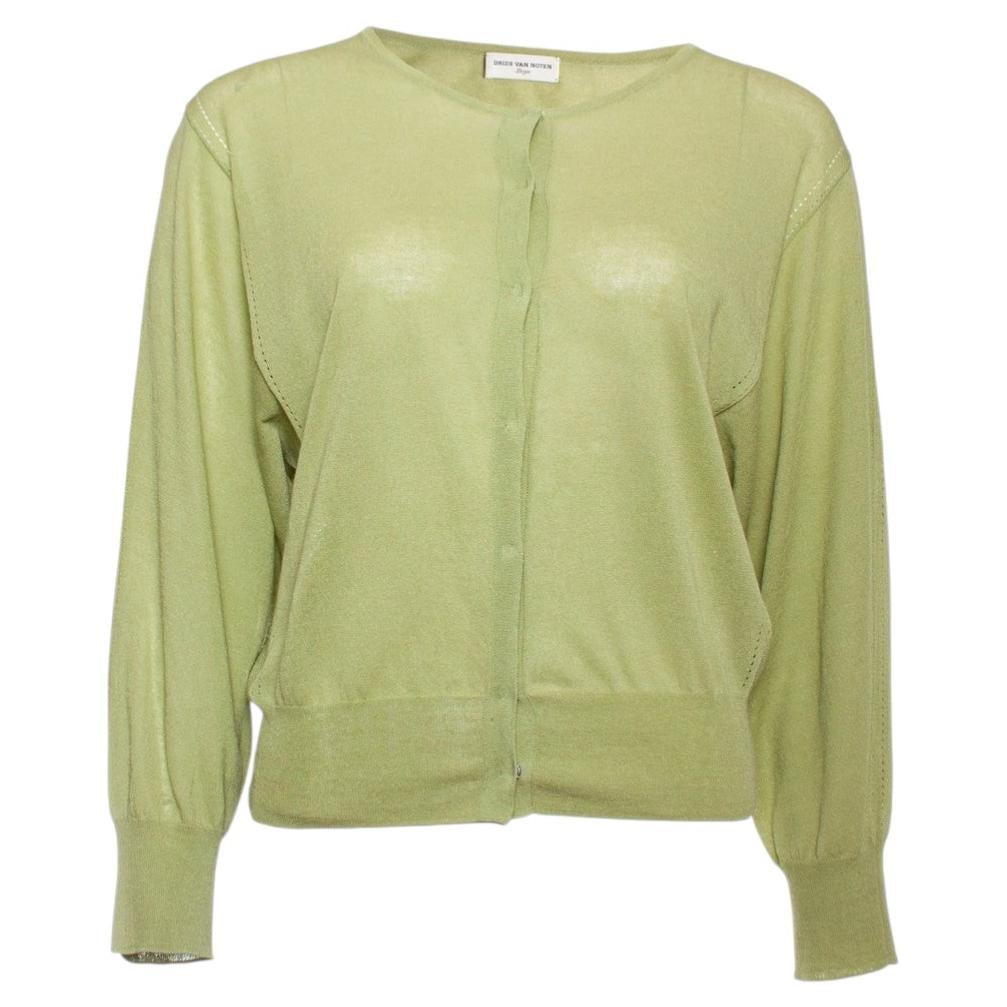 Dries van Noten, green cardigan