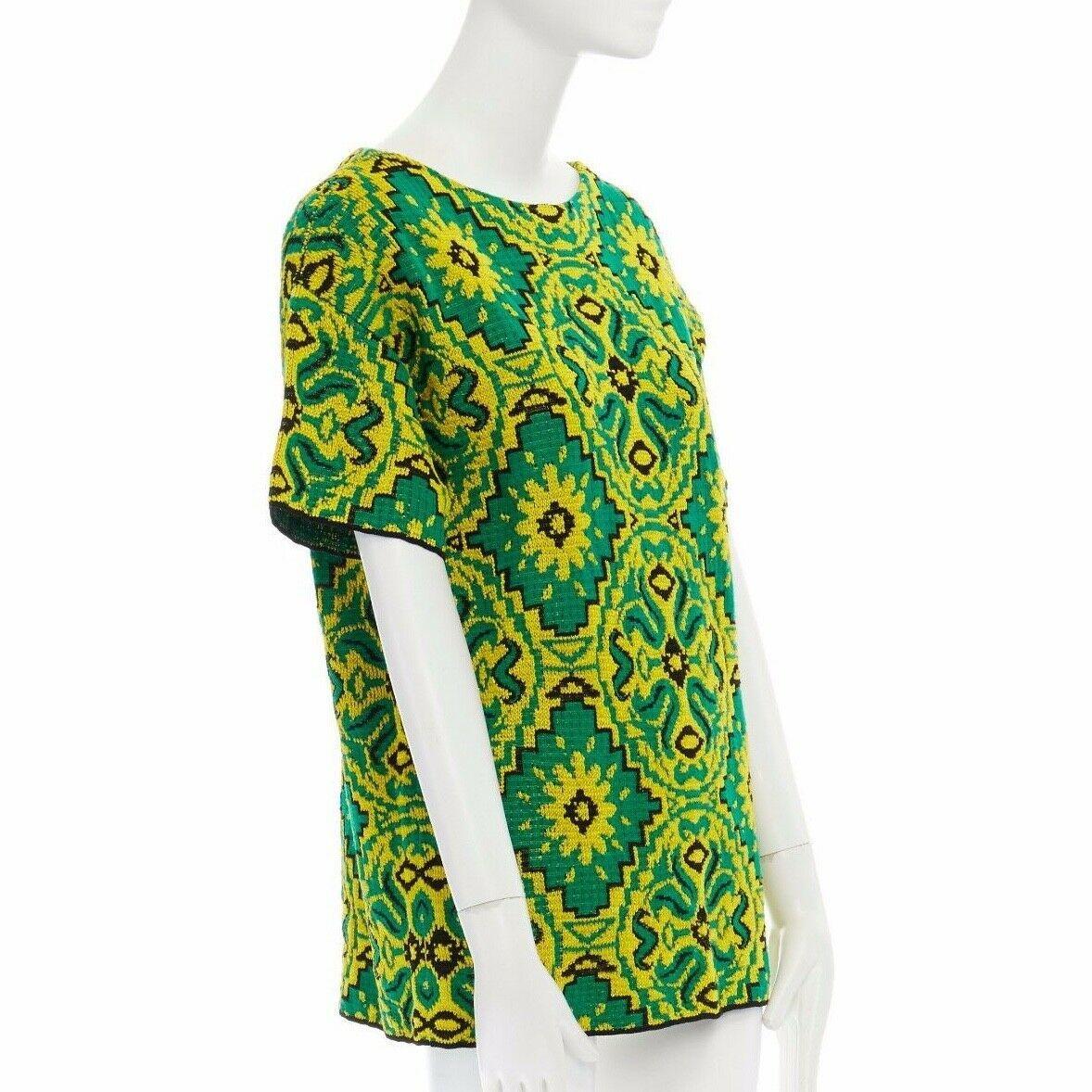 floral jaquard knit top
