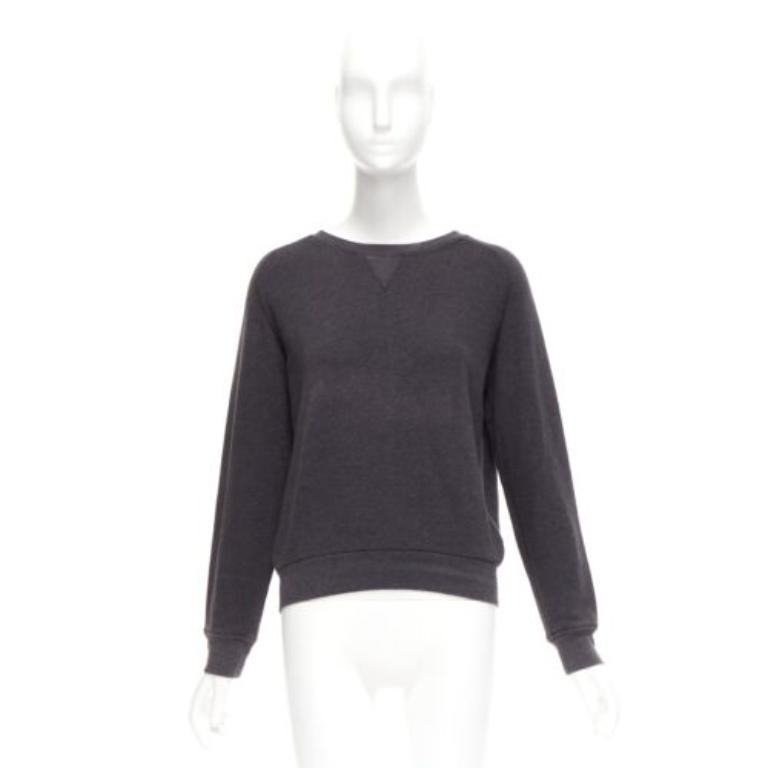 DRIES VAN NOTEN maglione con zip posteriore in misto cotone grigio argento S in vendita 4