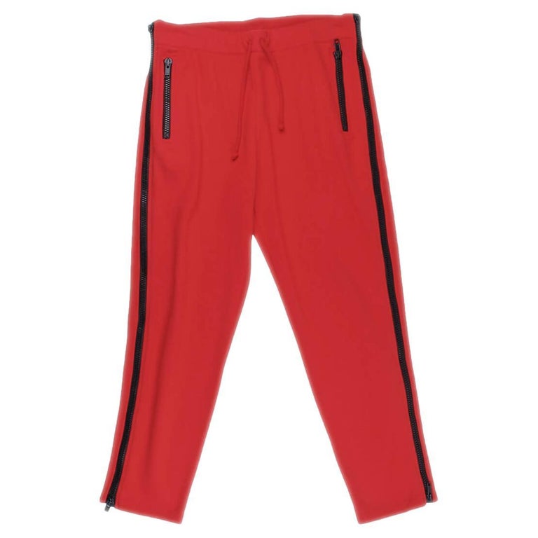 Dries Van Noten Heavy Zippers Men Sweatpants Trousers Size XL For Sale