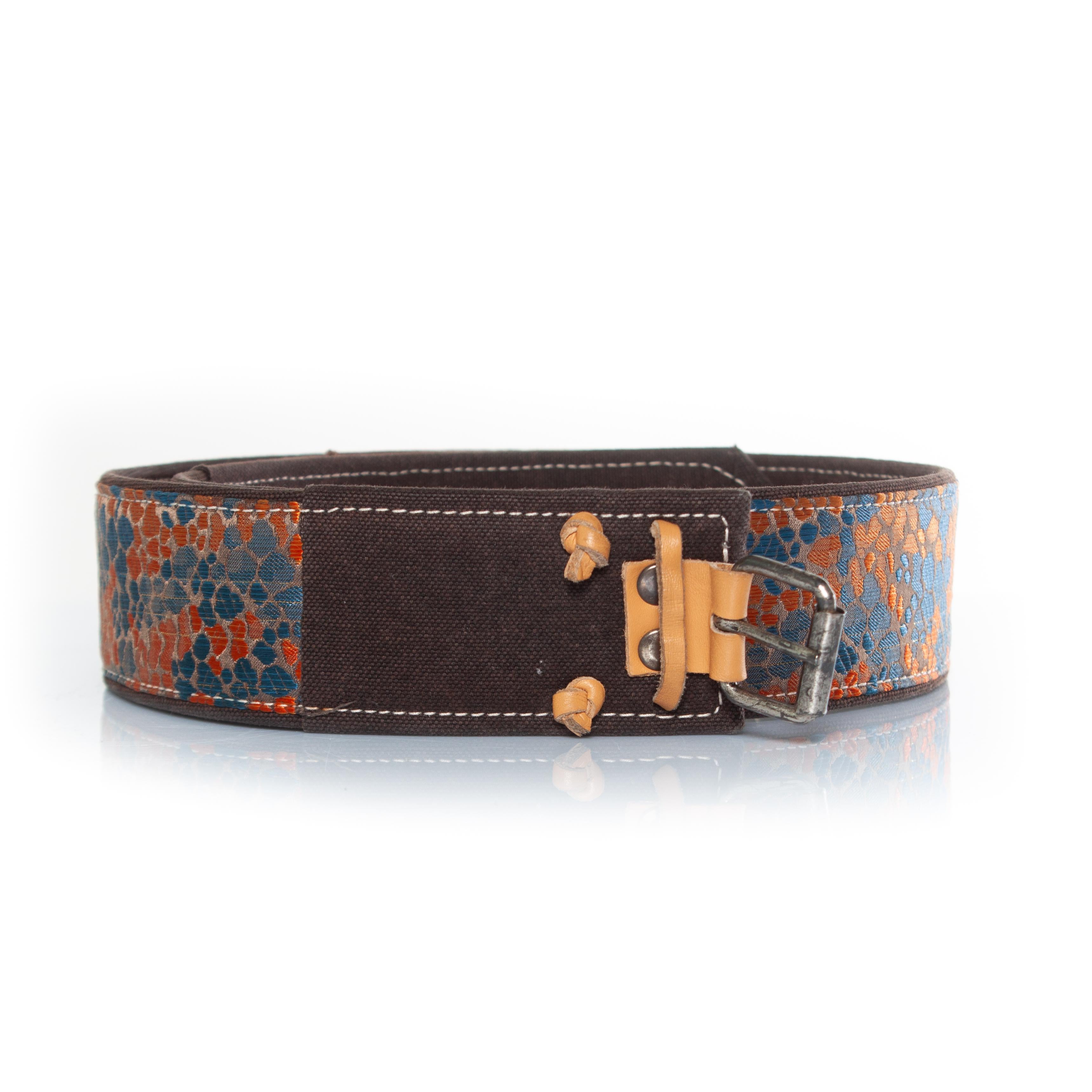 Women's Dries van noten, jacquard woven belt