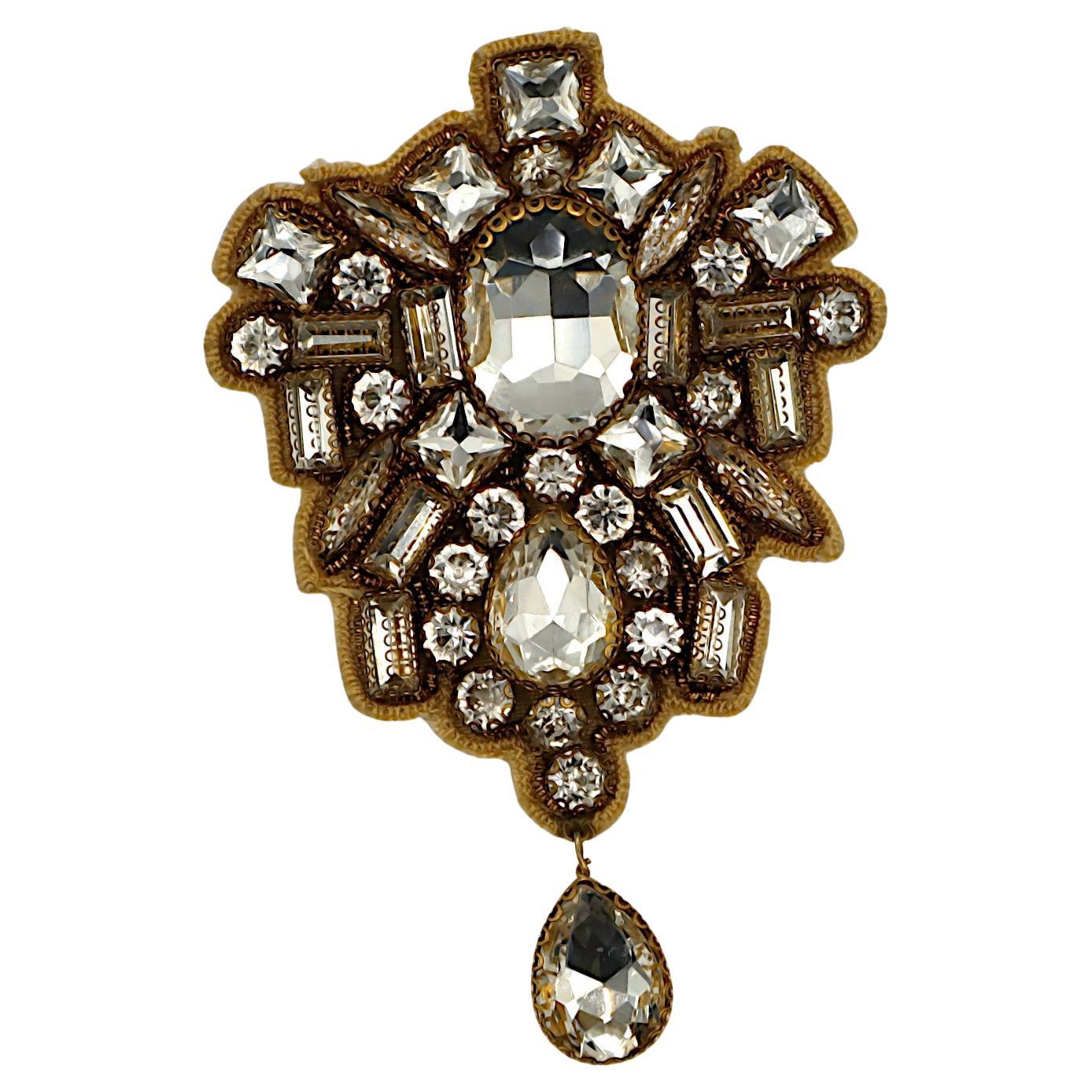 DRIES VAN NOTEN Jewelled Brooch