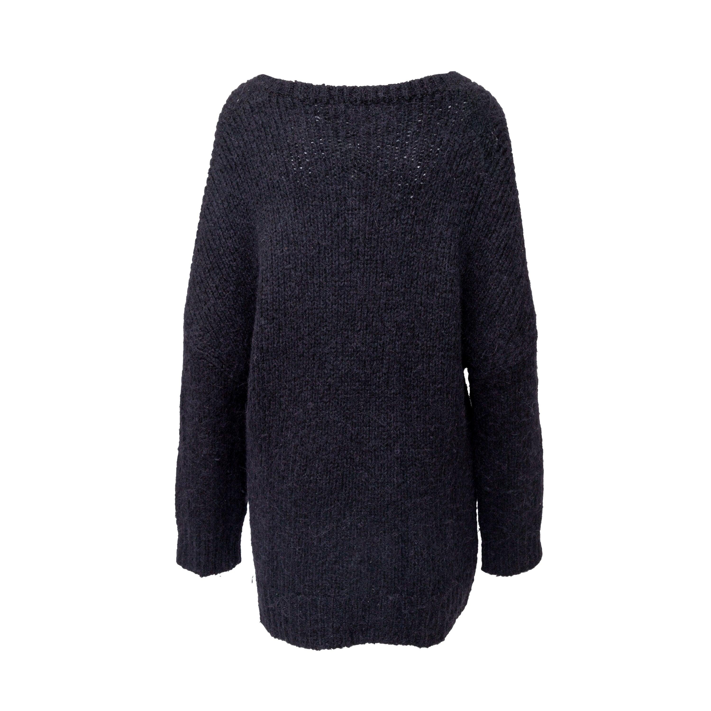 Black Dries Van Noten Knit Sweater - '10s For Sale