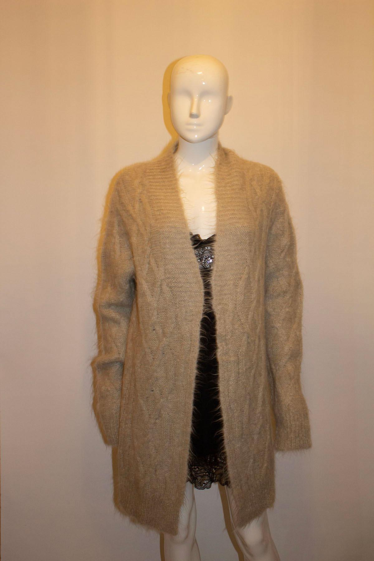 Dries Van Noten Knitted Wool Mix Jacket In Good Condition For Sale In London, GB