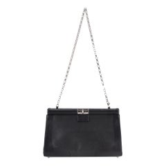 Dries Van Noten Leather Bag With A Chain Strap