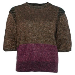 Dries van Noten, top en Lurex rose