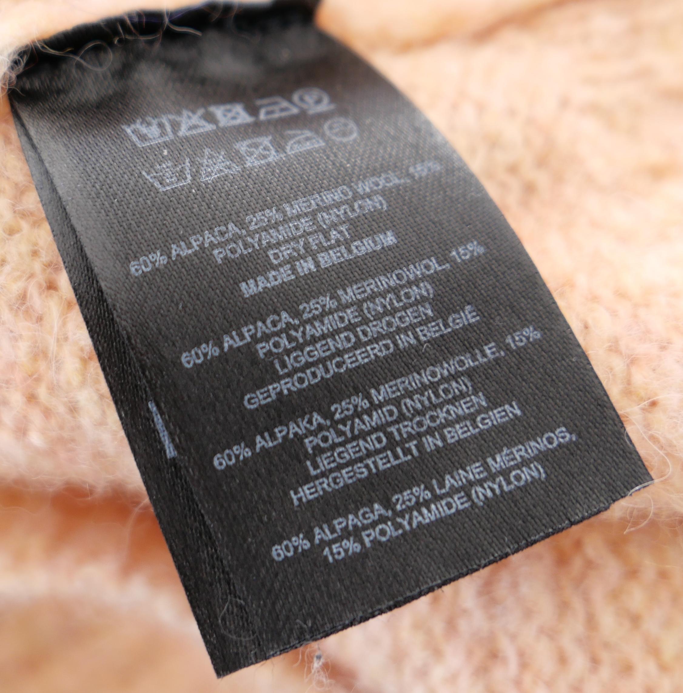 Dries van Noten Maglione Melbourne in Alpaca Pesca 2