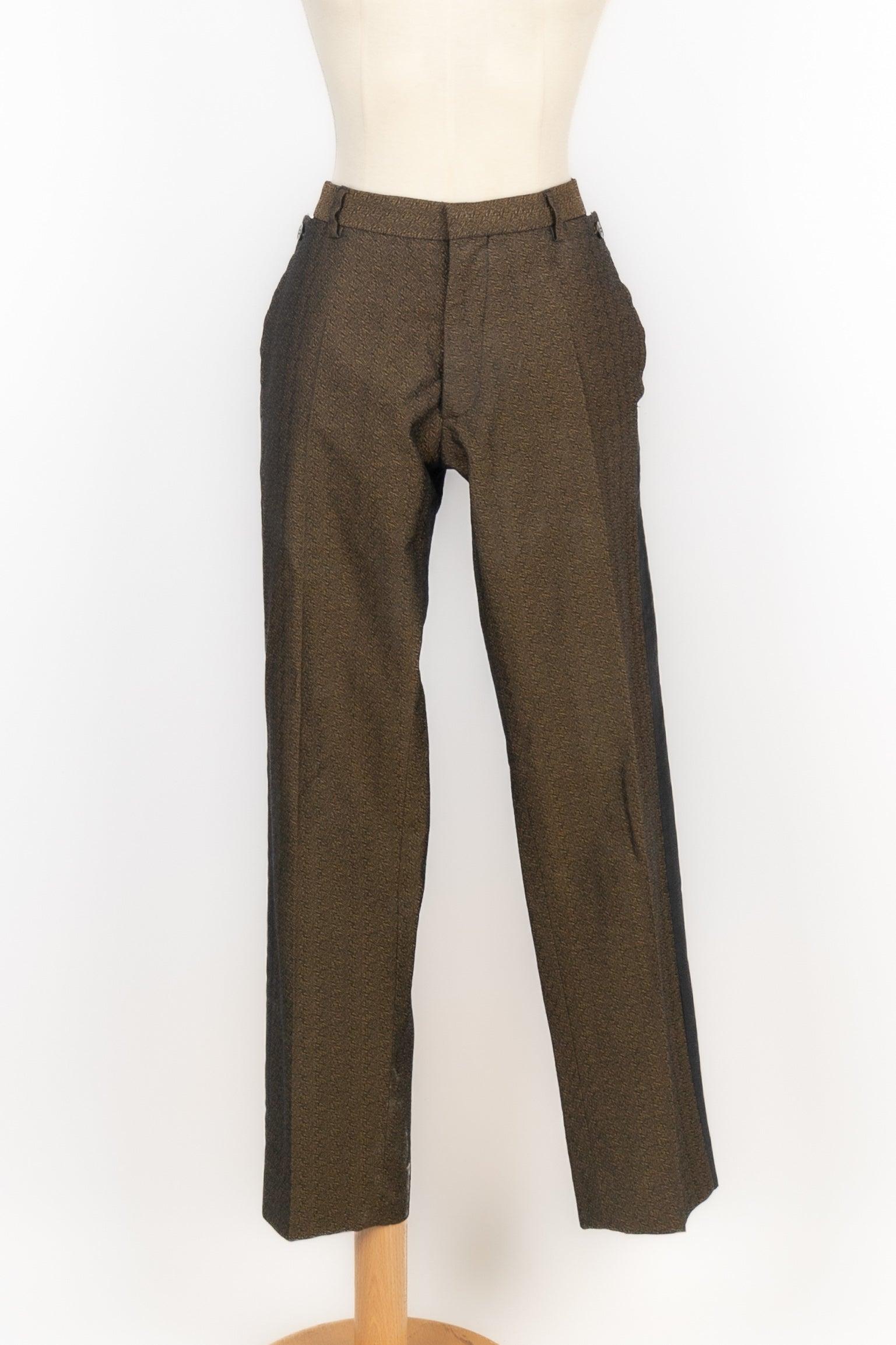 Dries Van Noten Men Golden-tone Suit Set For Sale 5