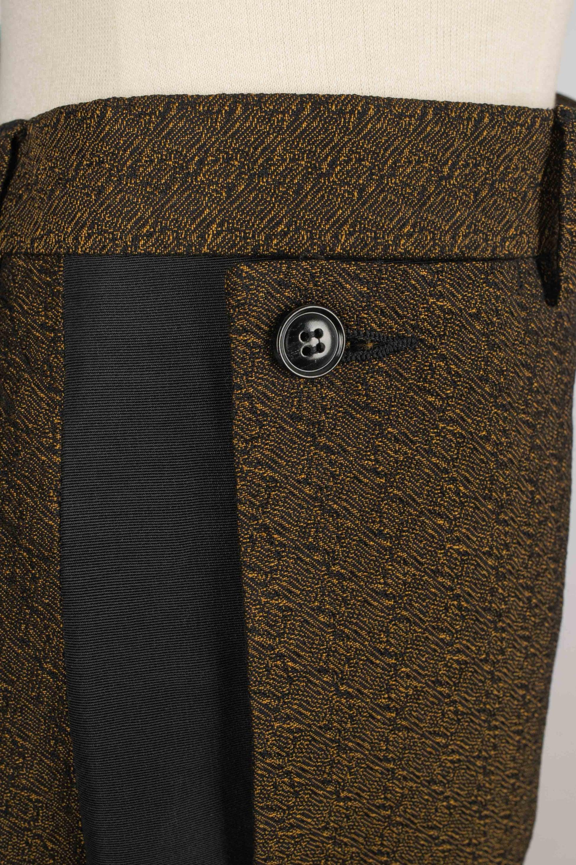 Dries Van Noten Men Golden-tone Suit Set For Sale 6