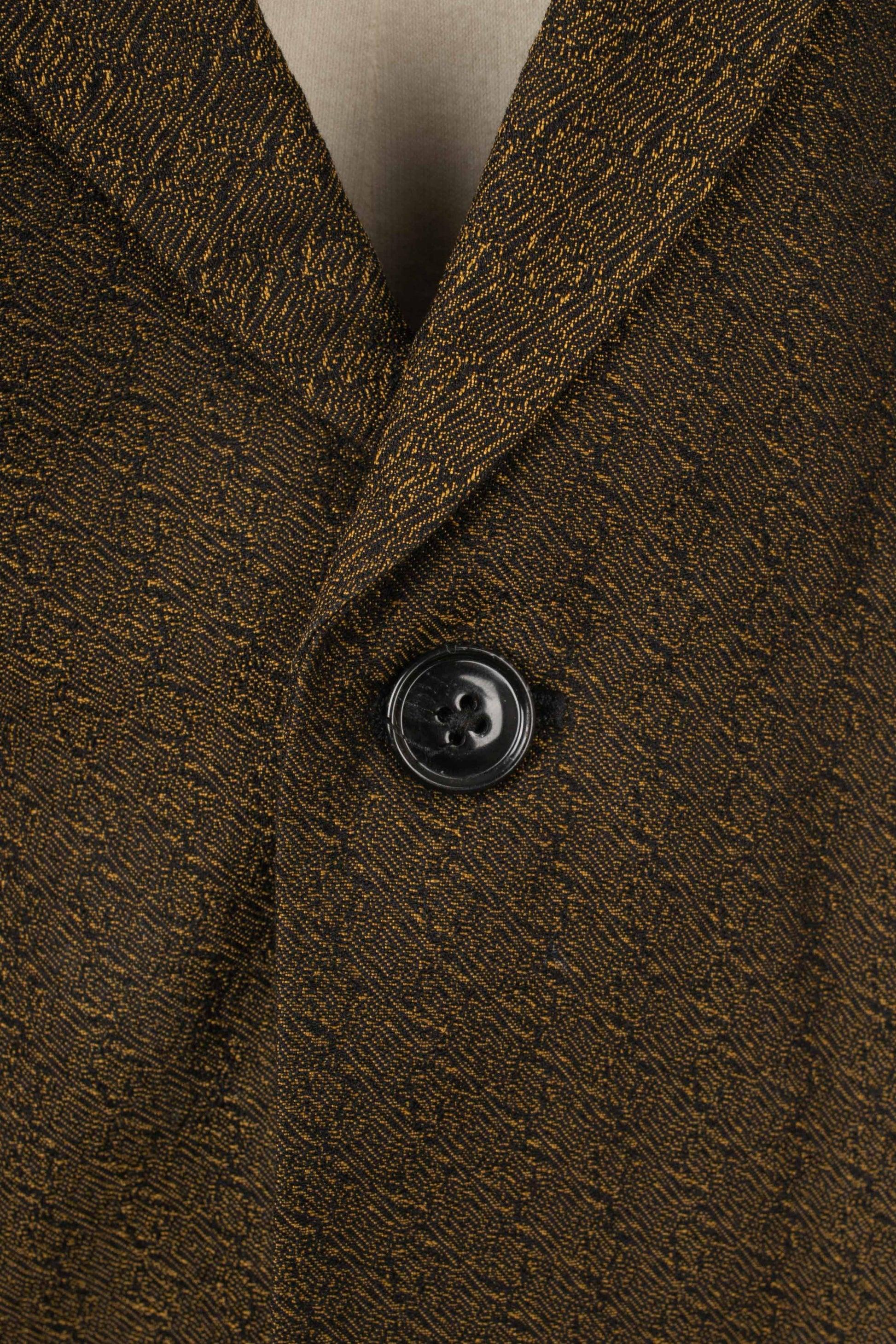 Dries Van Noten Men Golden-tone Suit Set For Sale 2