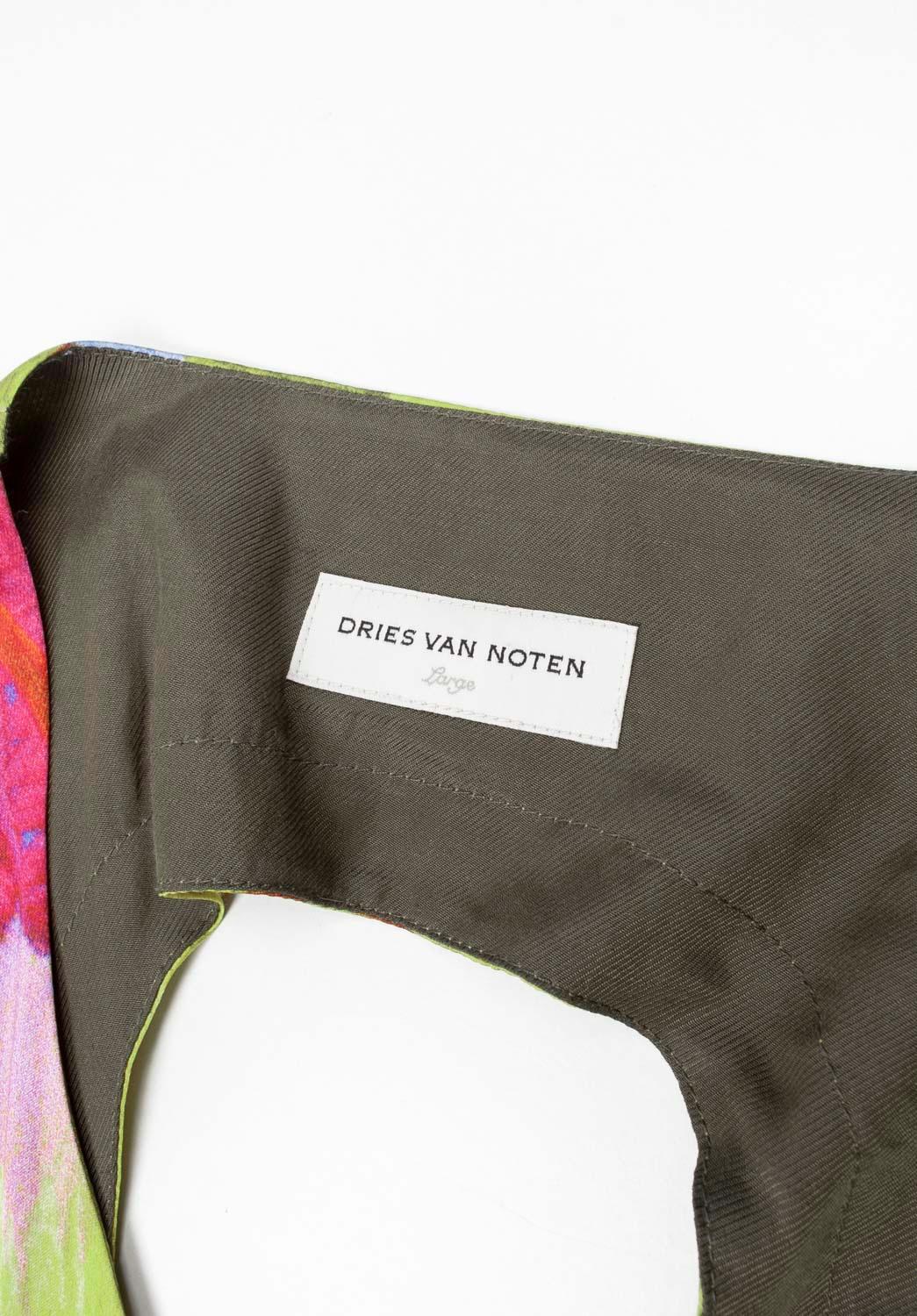 Men's Dries Van Noten Men Vest Cargo Floral Size L For Sale