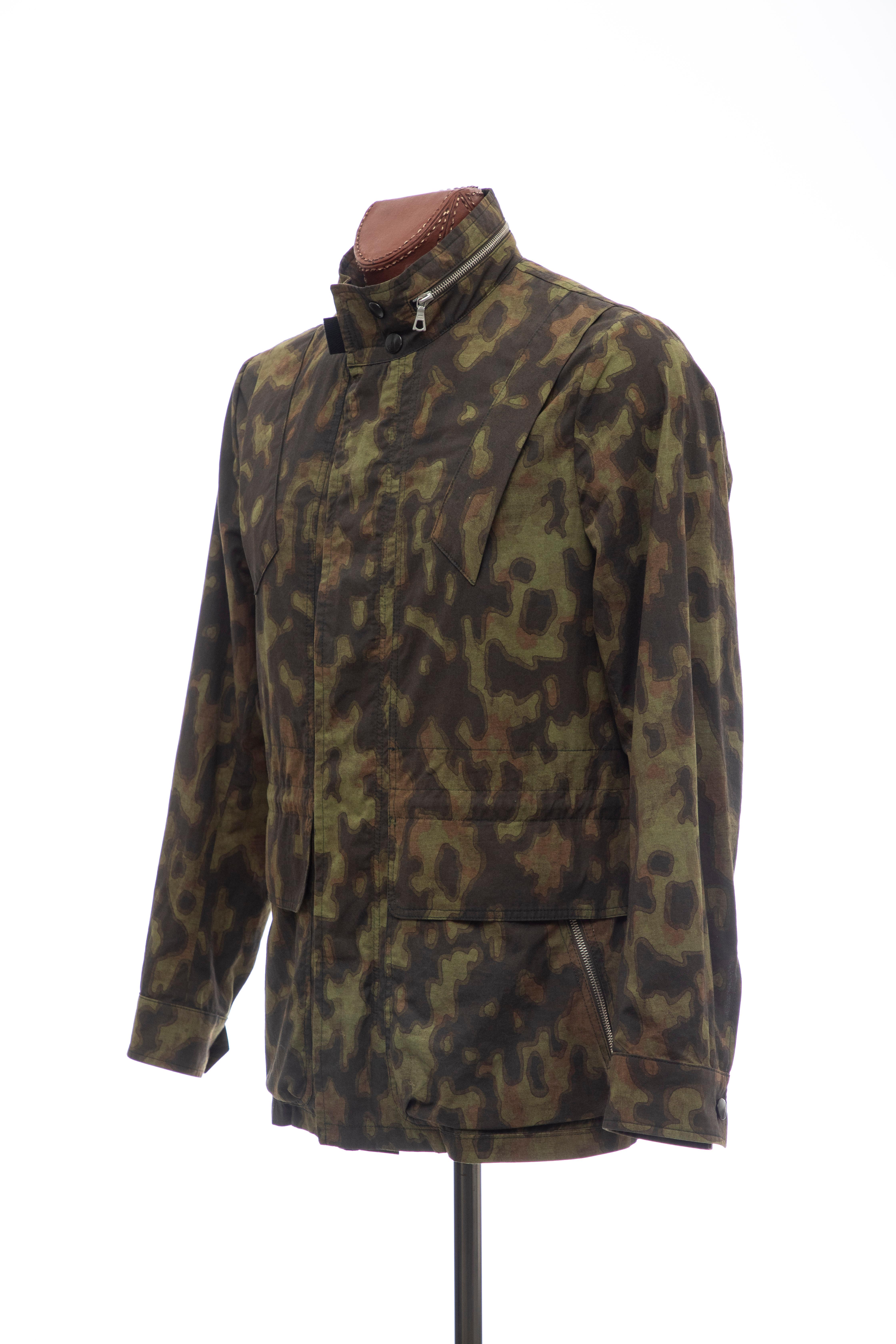 Dries Van Noten Men's Cotton Camouflage Jacket, Spring 2013 For Sale 3