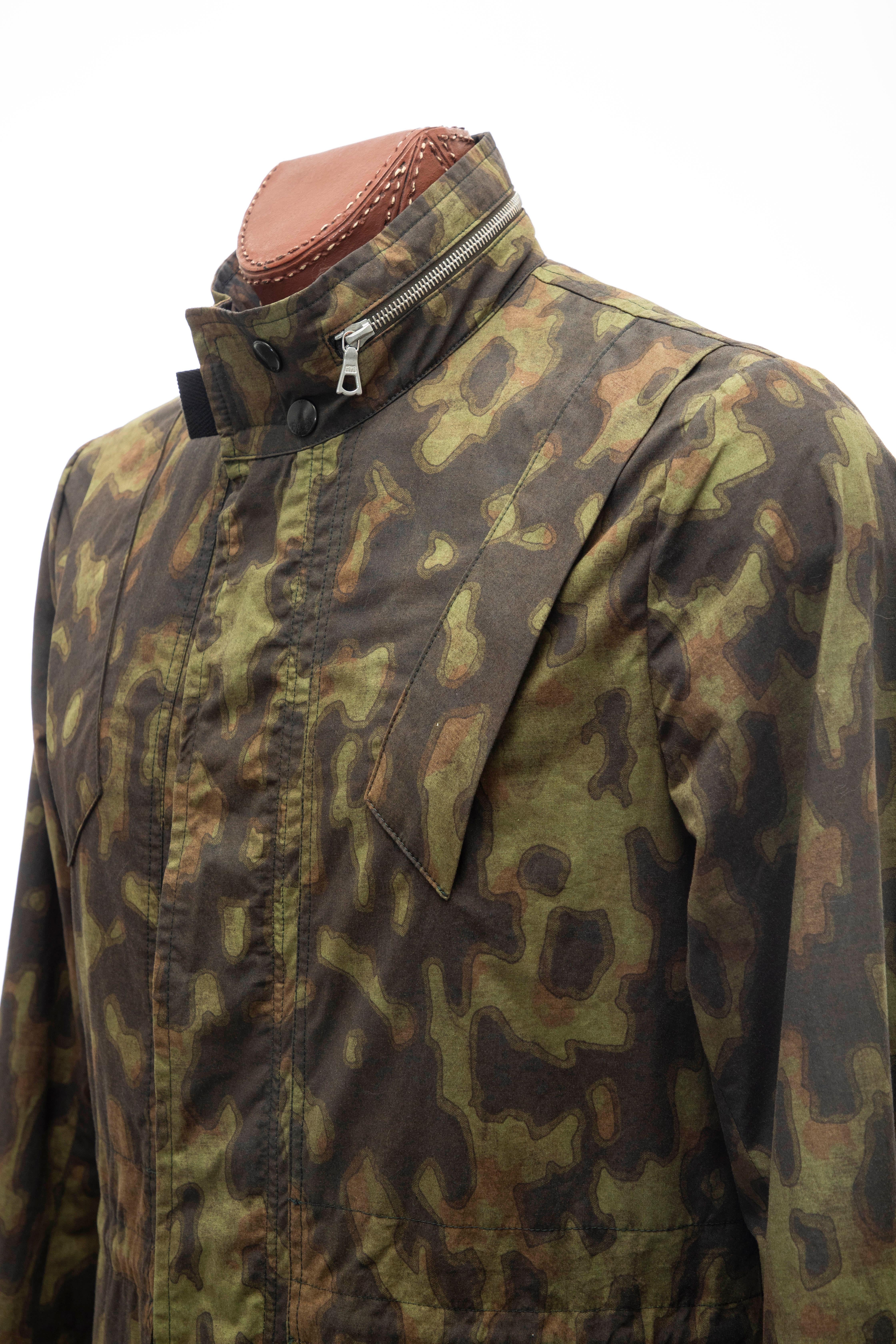 Dries Van Noten Men's Cotton Camouflage Jacket, Spring 2013 For Sale 4