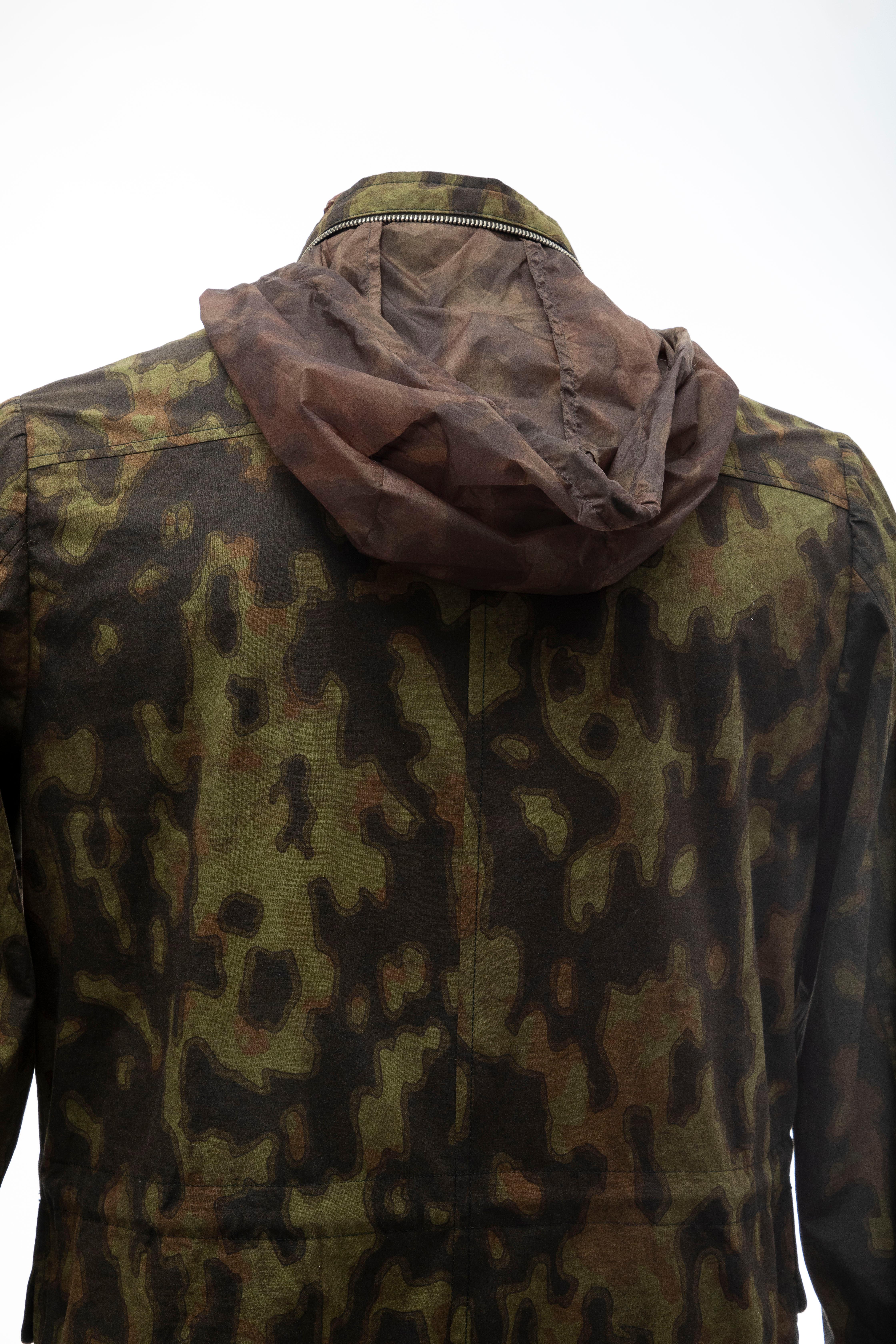 Dries Van Noten Men's Cotton Camouflage Jacket, Spring 2013 For Sale 6
