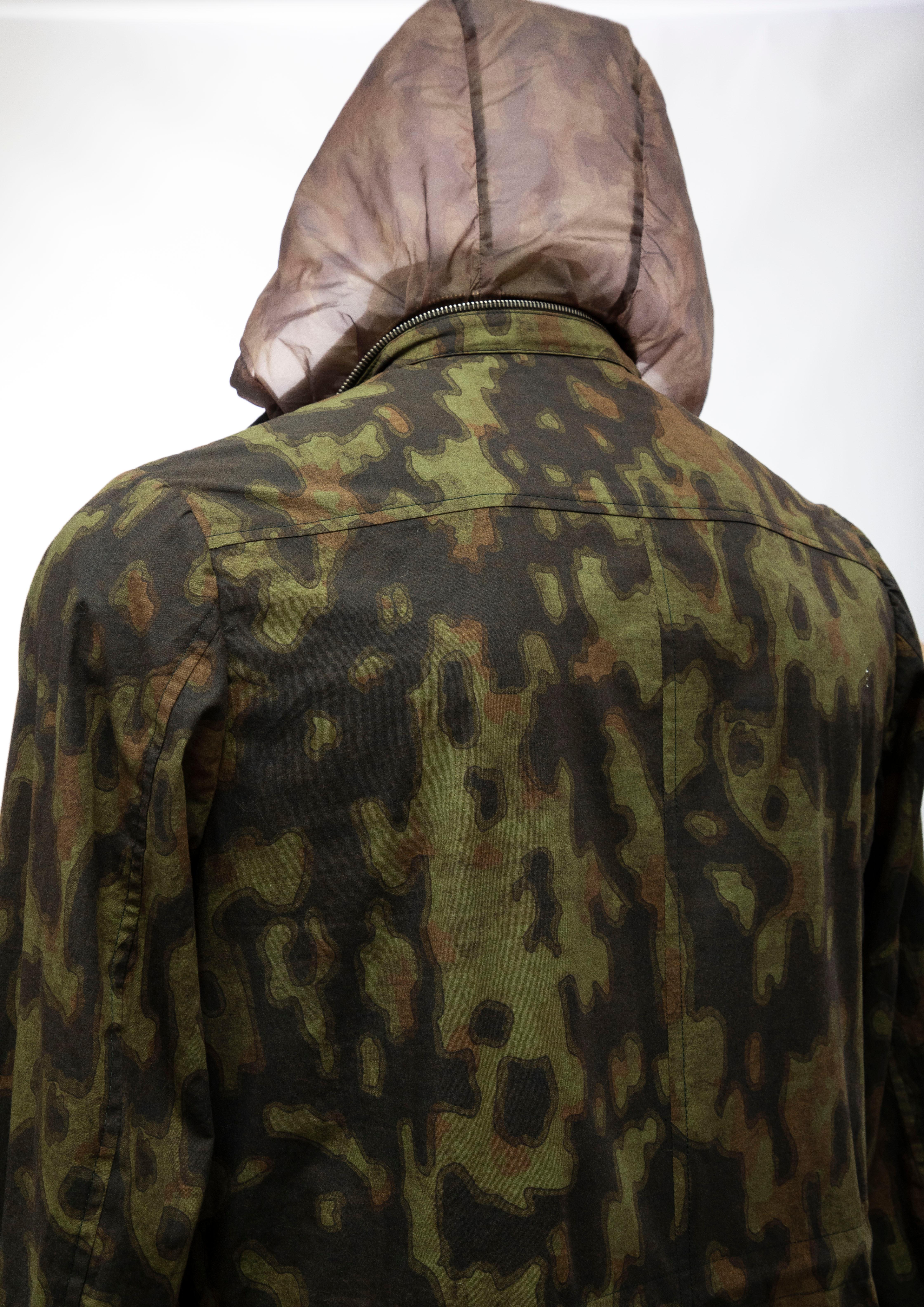Dries Van Noten Men's Cotton Camouflage Jacket, Spring 2013 For Sale 9