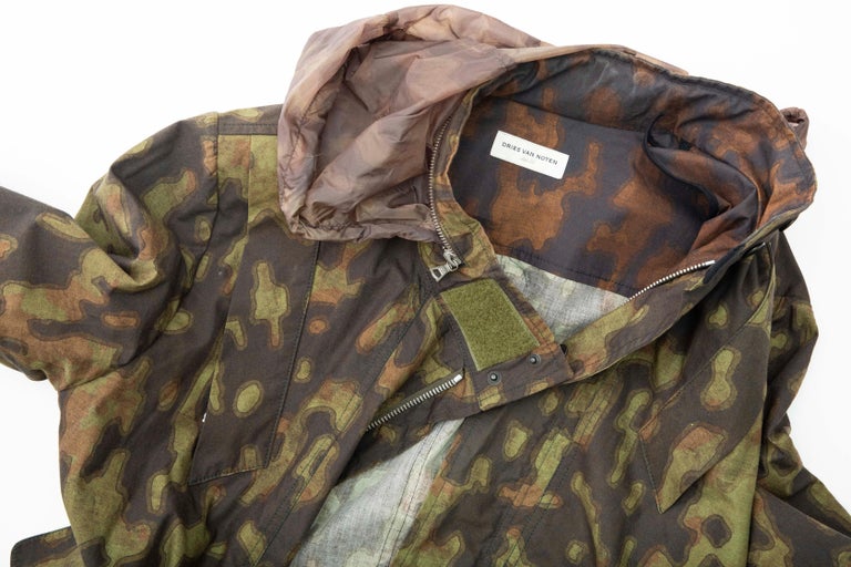 Dries Van Noten Men's Cotton Camouflage Jacket, Spring 2013 For 