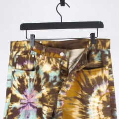 Dries van Noten Men's Multicolor Jeans, Size 31, 100% Cotton, Italy