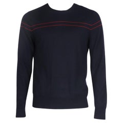 Dries Van Noten Gestreifter Herrenpullover aus Wolle Medium