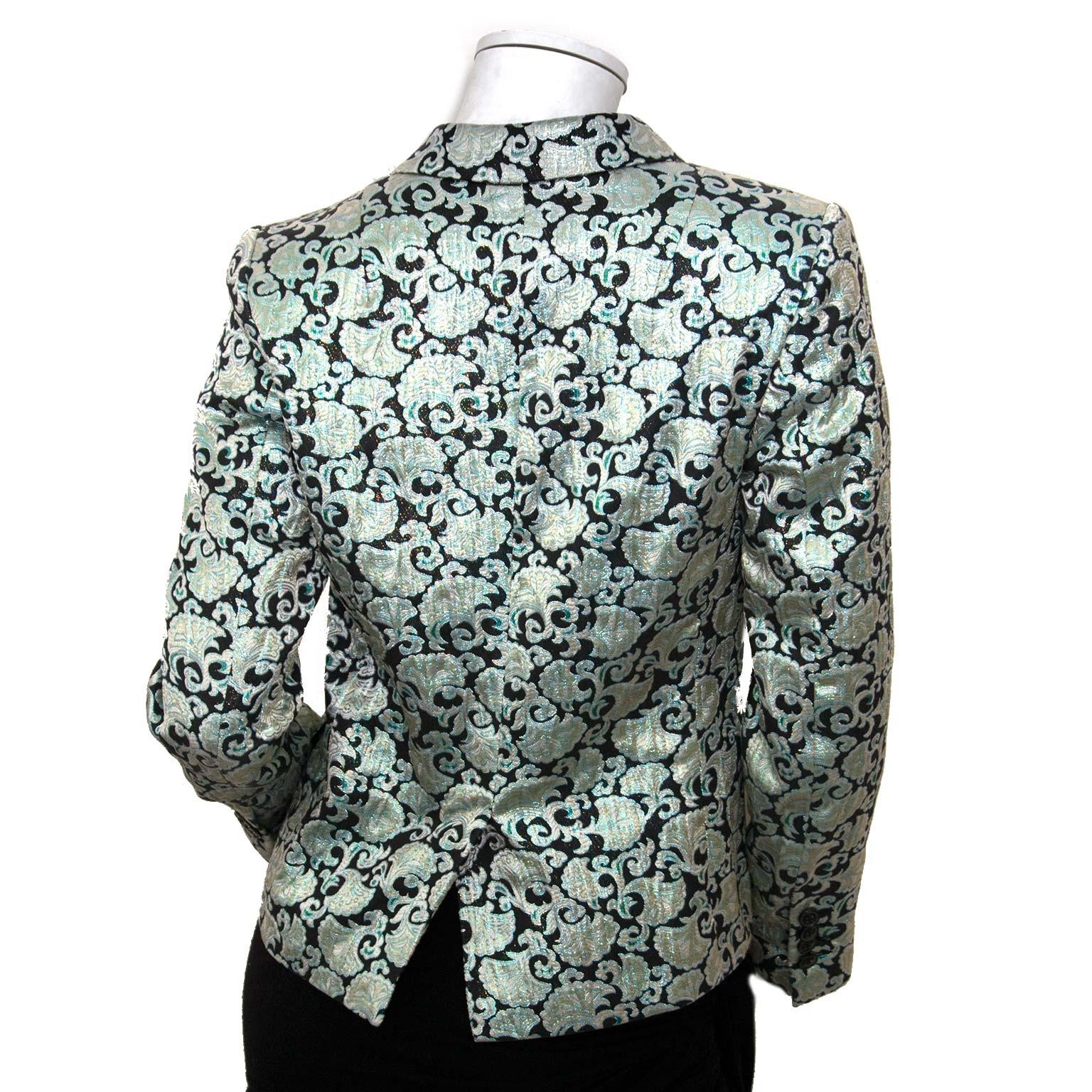 Very good condition

Dries Van Noten Metallic Versailles Design Jacket

Dries Van Noten.. Our Belgian pride.. The successful Belgian designer makes 'eccentric' yet wearable clothes. This jacket by Dries Van Noten features a metallic Versailles