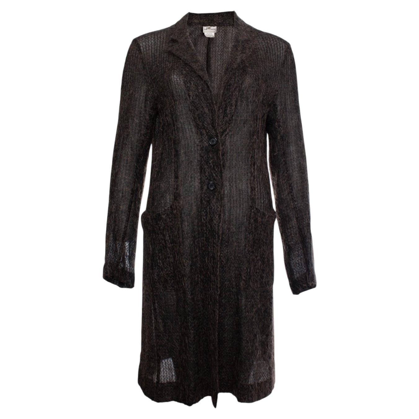 Dries van Noten, Mohair cardigan in brown
