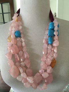 Dries Van Noten  Multi Stranded Semi Precious Necklace