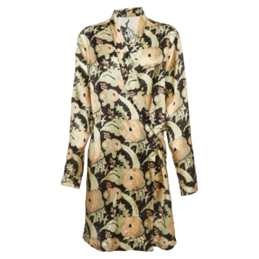 Dries van Noten - Giacca in raso con stampa floreale multicolore - L.