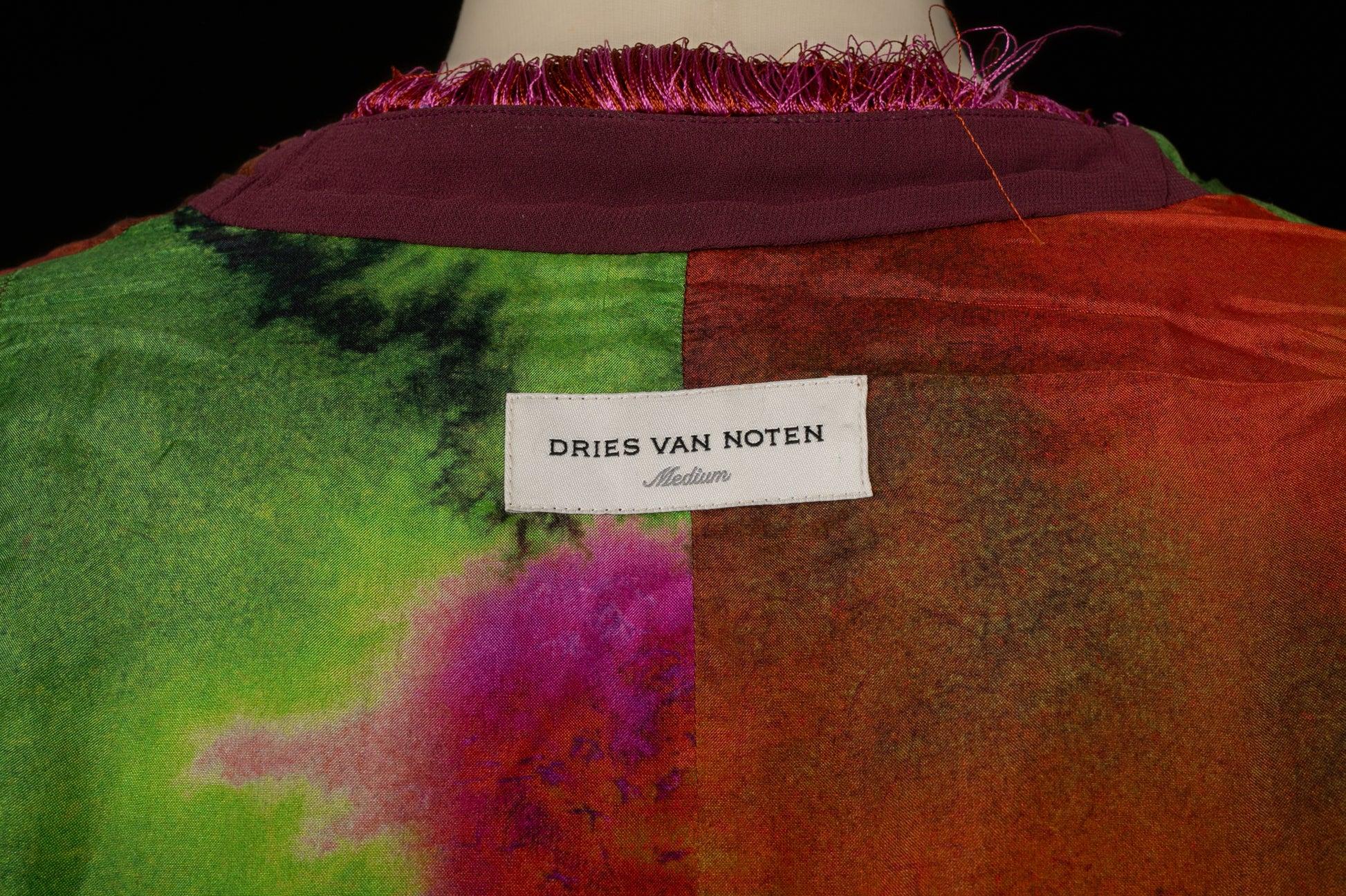 Dries Van Noten Multicolored silk Cardigan / Jacket, 2022 For Sale 4