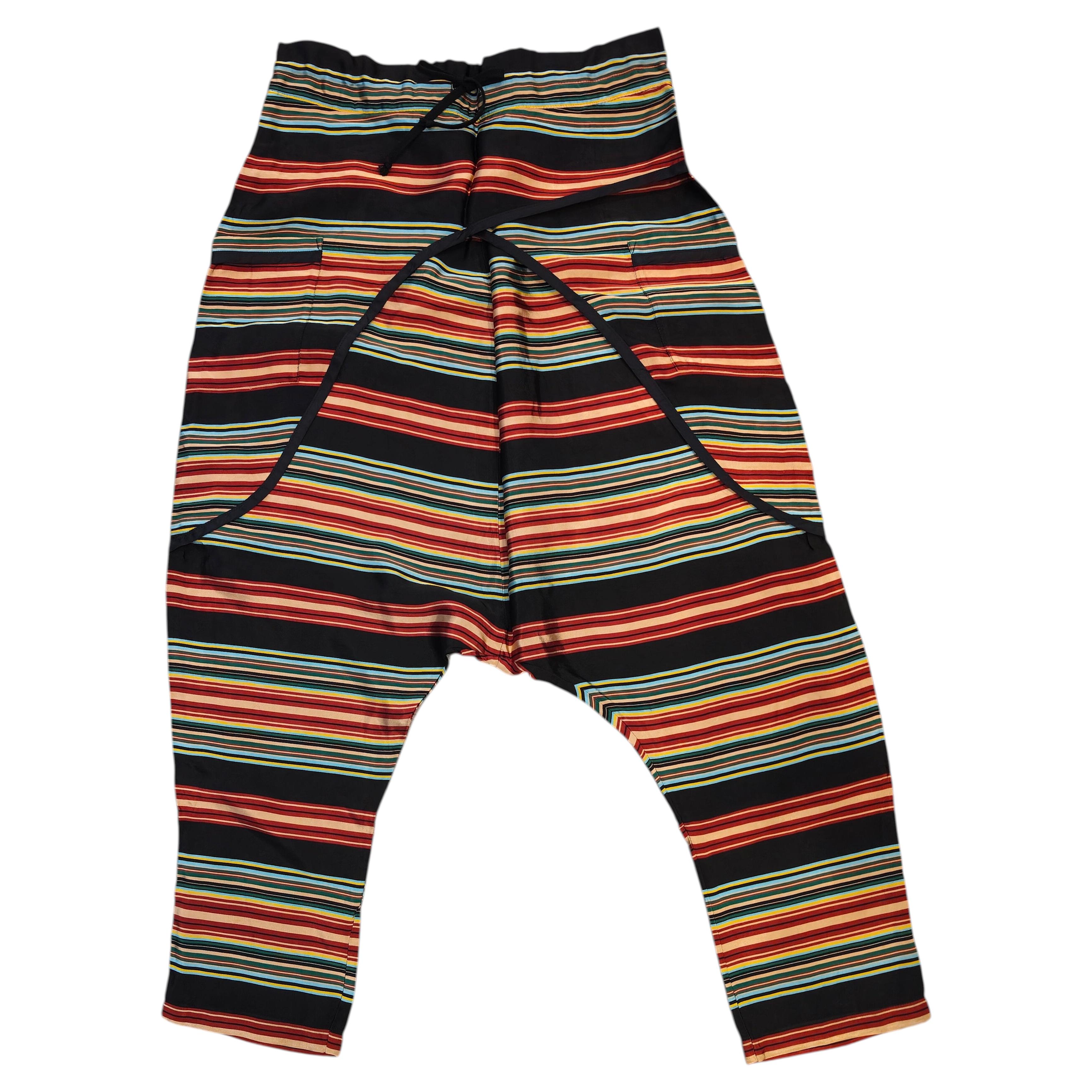 Dries Van Noten Pantalones de acetato multicolor talla 38 S