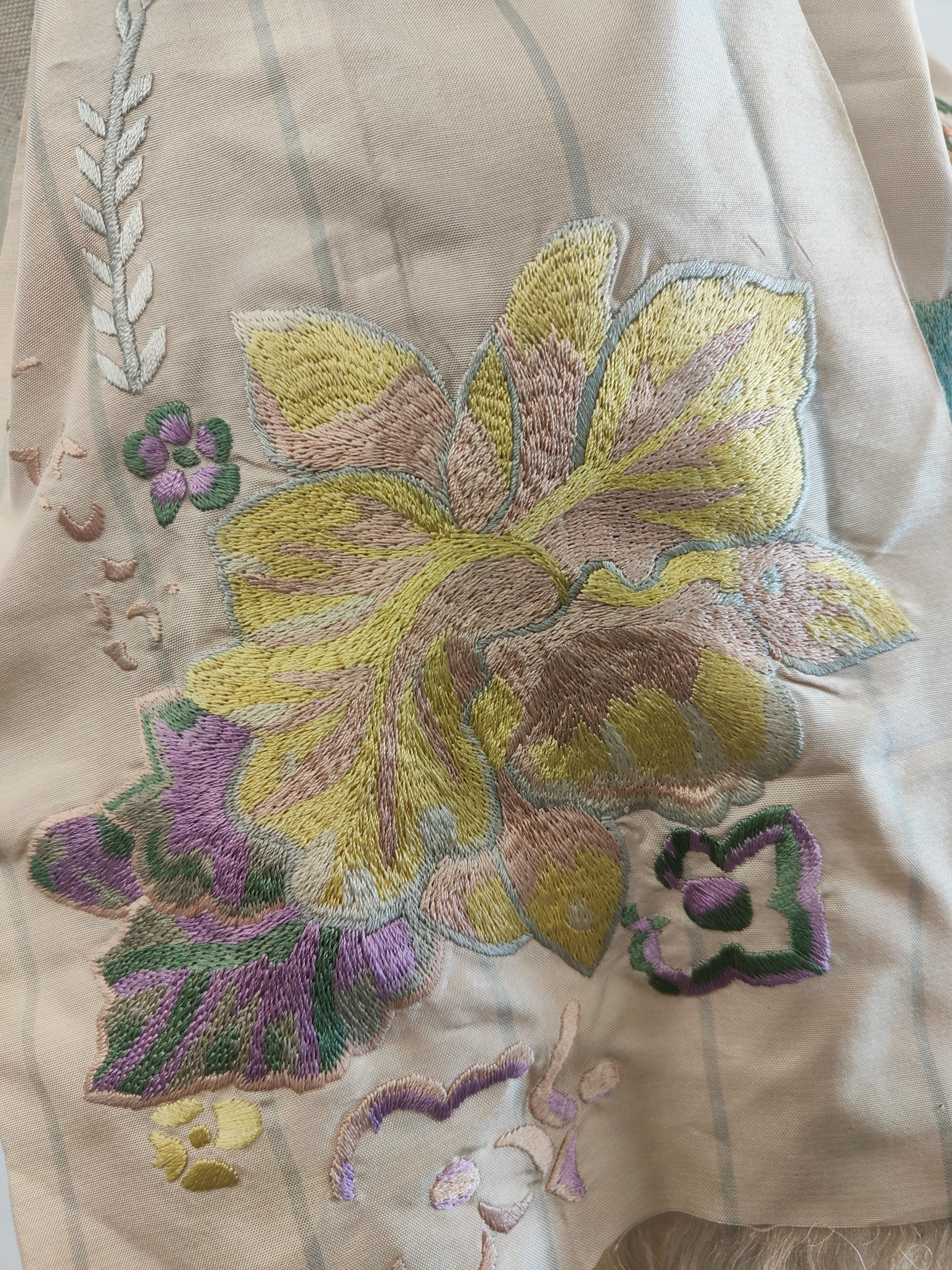 Dries Van Noten multicoloured silk shawl 1