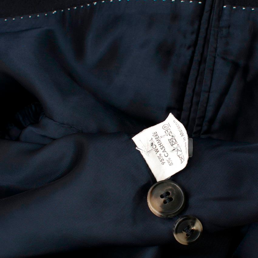 Dries Van Noten Navy Wool and Cashmere - Size 50  For Sale 2