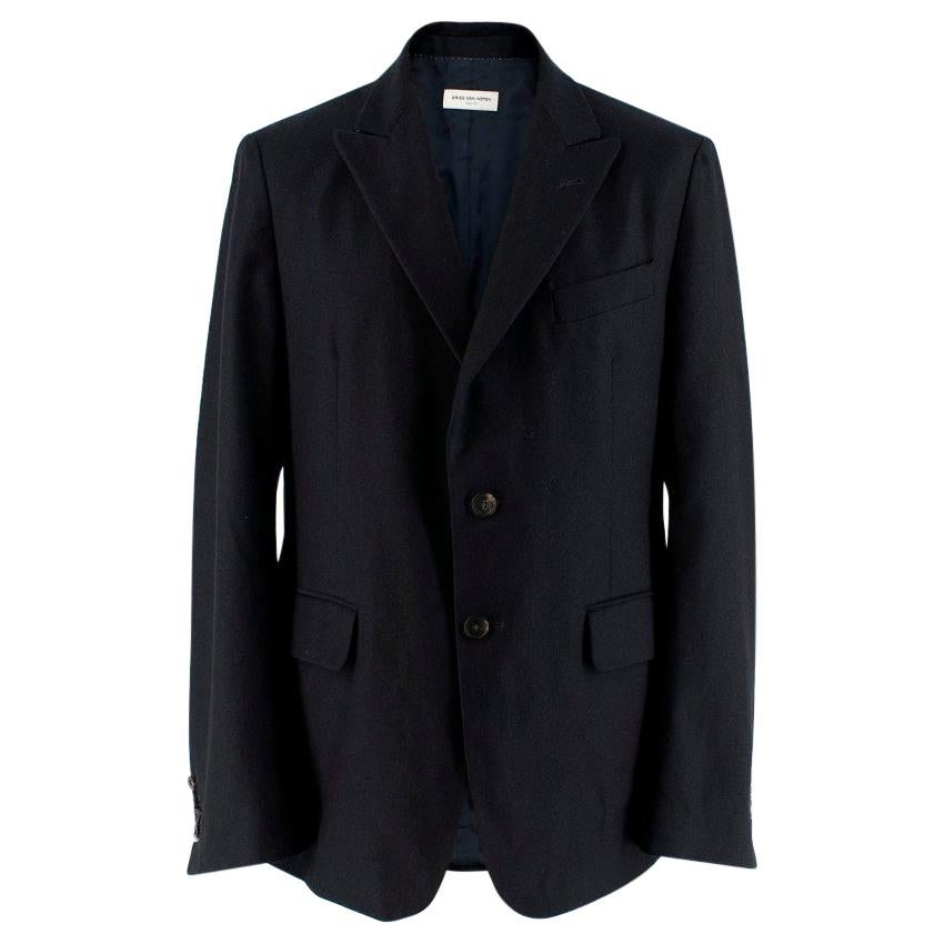 Dries Van Noten Navy Wool and Cashmere - Size 50  For Sale