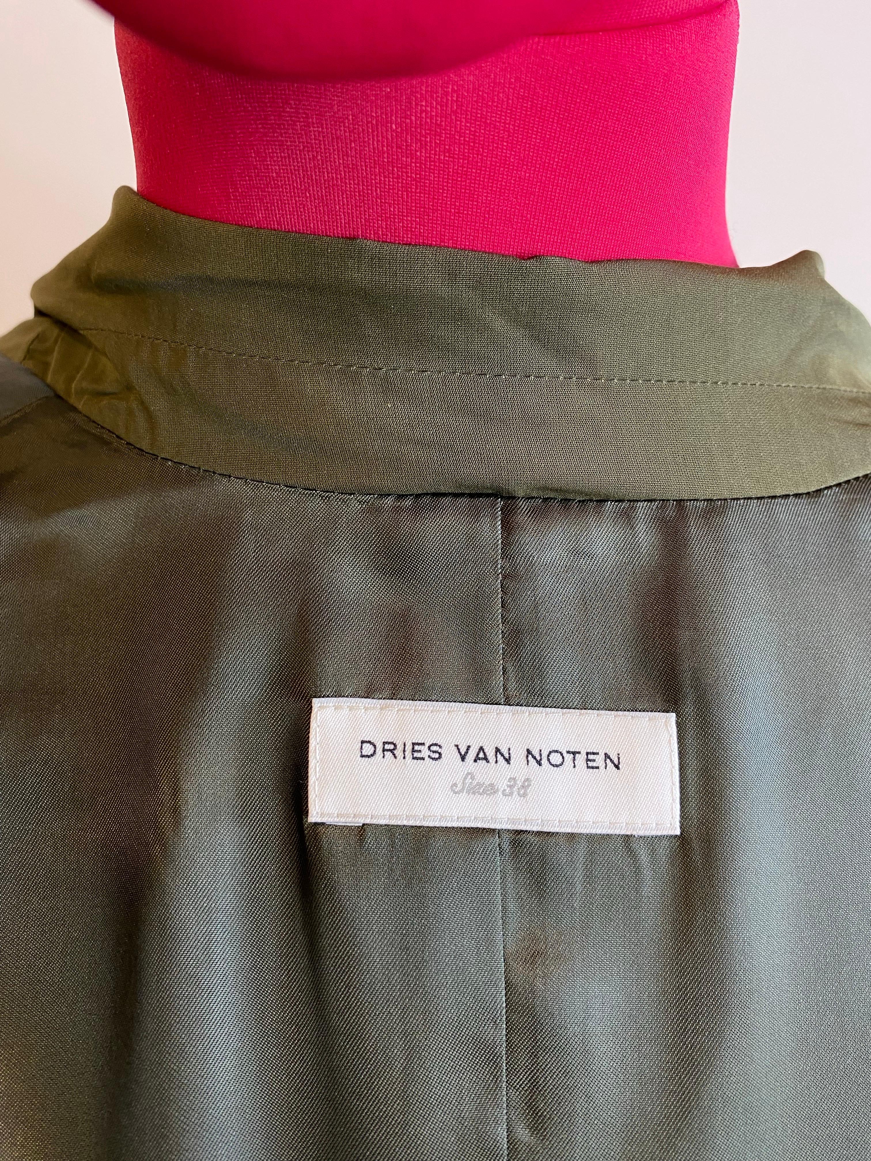 Giacca in seta Dries Van Noten Oliver in vendita 3