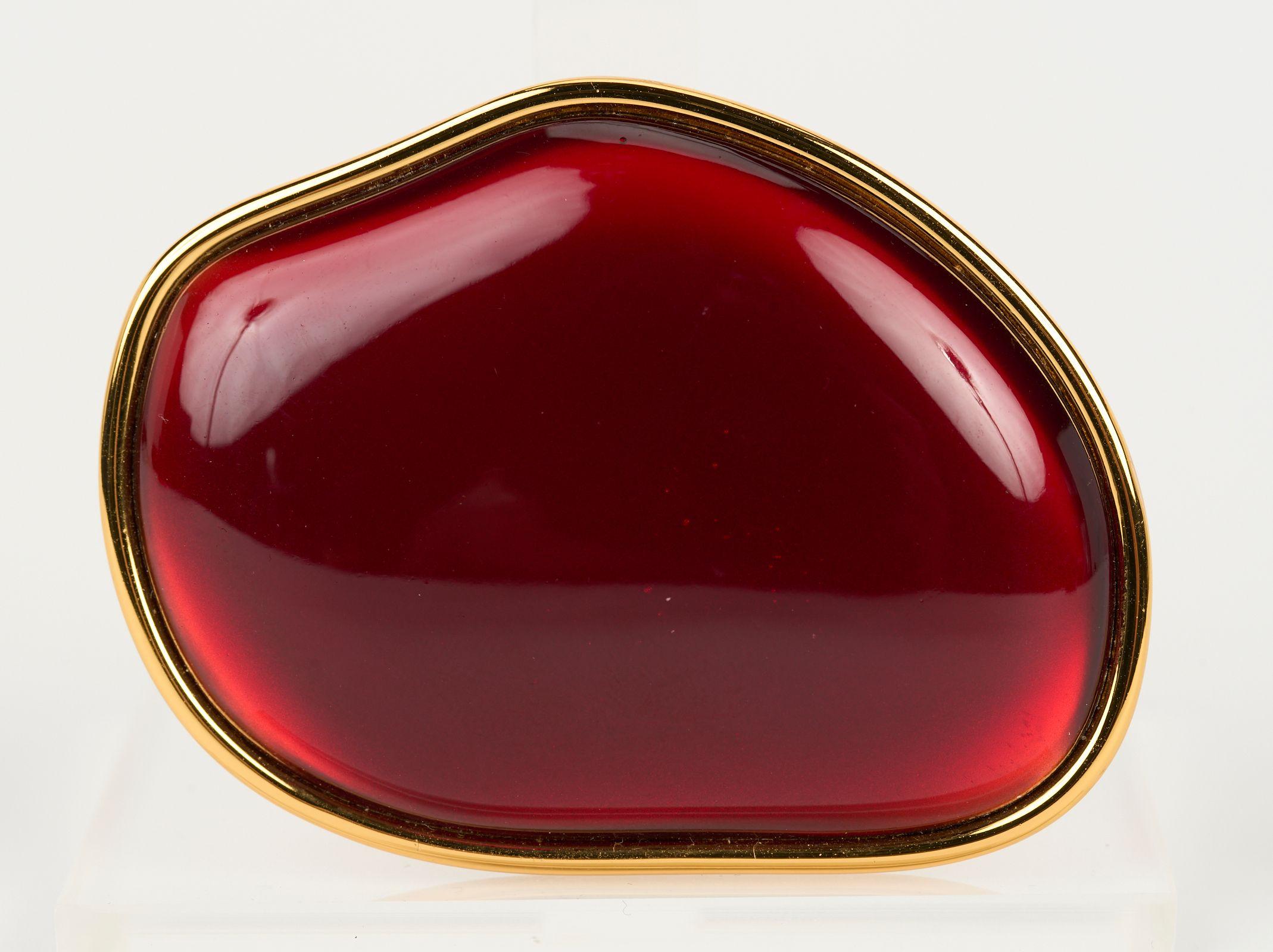 Women's Dries Van Noten Oversize Red Ring W/Box For Sale