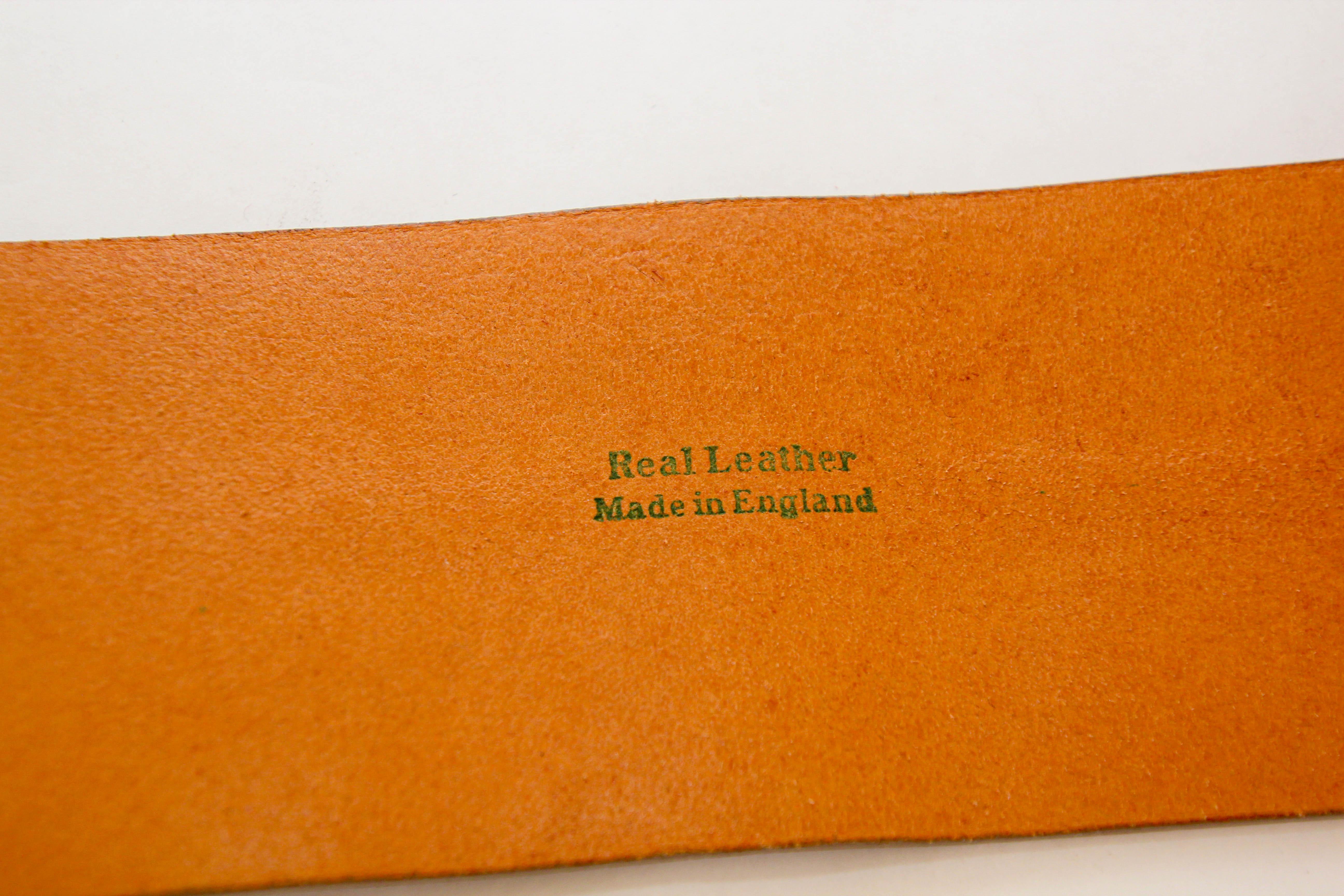 Dries Van Noten Oversized Wide Leather Waist Belt For Sale 2