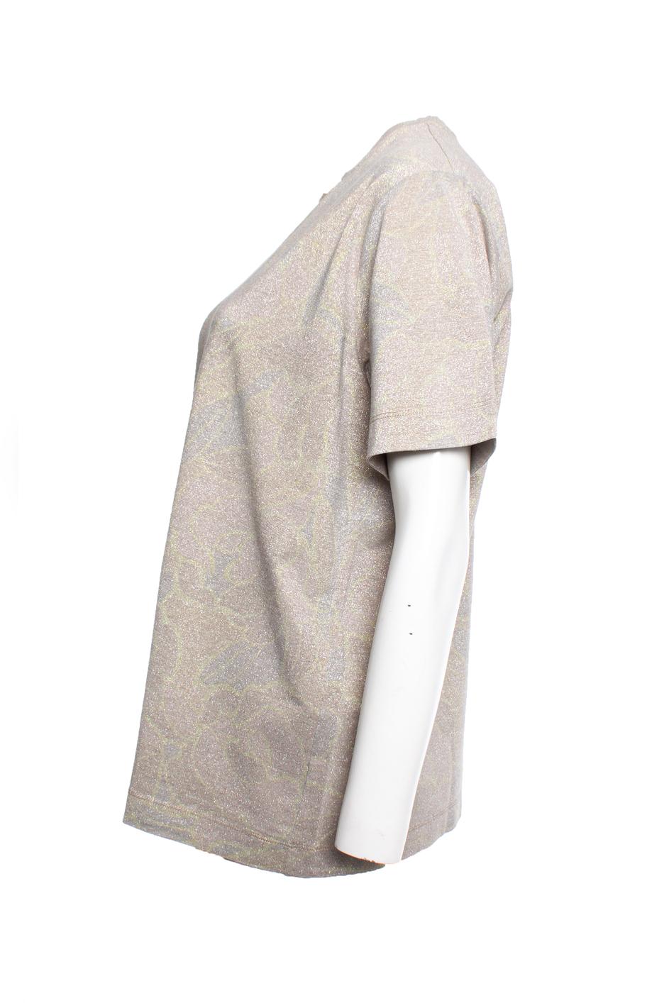 Dries van Noten, Pastel colored lurex top In Excellent Condition For Sale In AMSTERDAM, NL