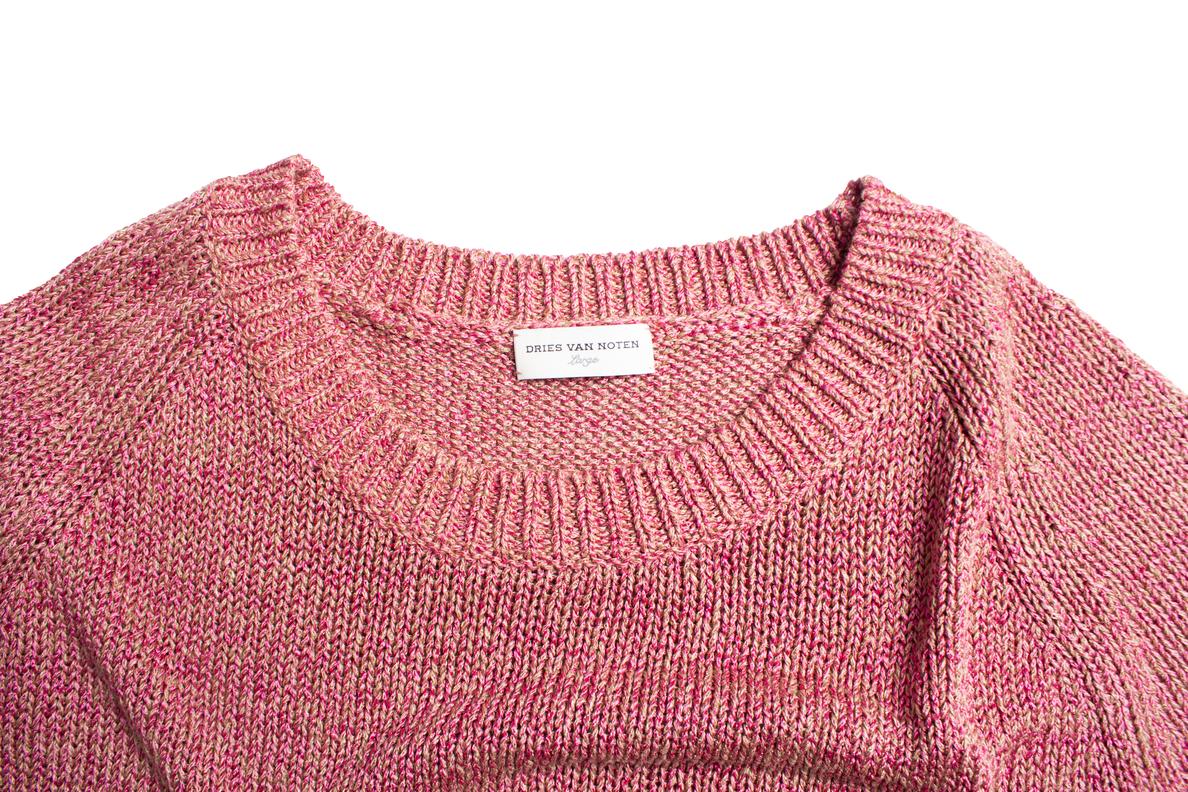 Dries van Noten, Pink knitted top For Sale 1