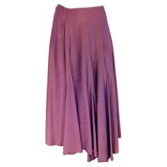 Used Dries Van Noten Plum Flared Skirt