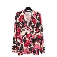 Dries Van Noten Pull V Oversize FR36 Anemone Maglione con collo a V in lana UK8 US6
