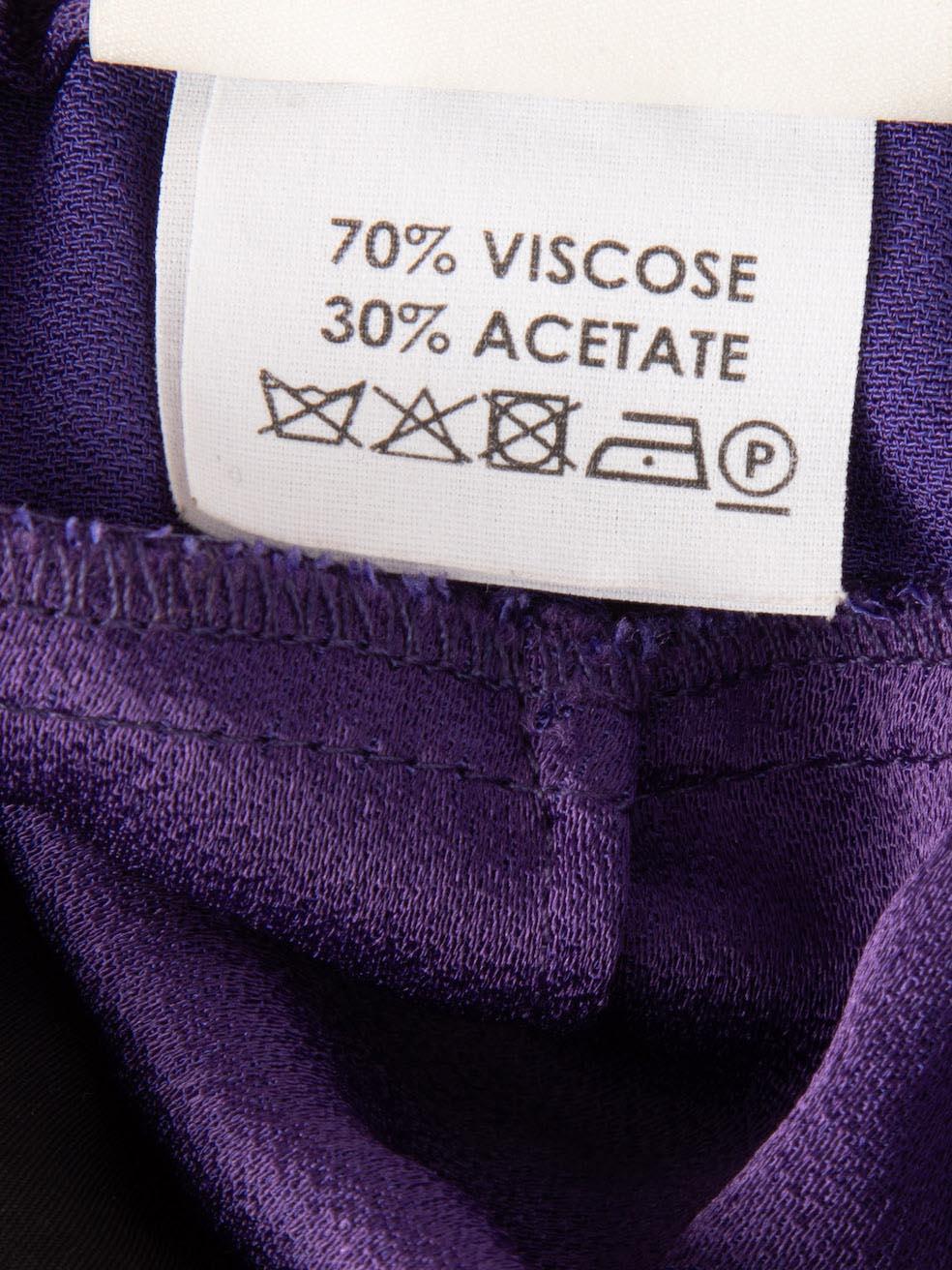 Dries Van Noten - Joggers elasticizzati con coulisse viola - taglia M. in vendita 1