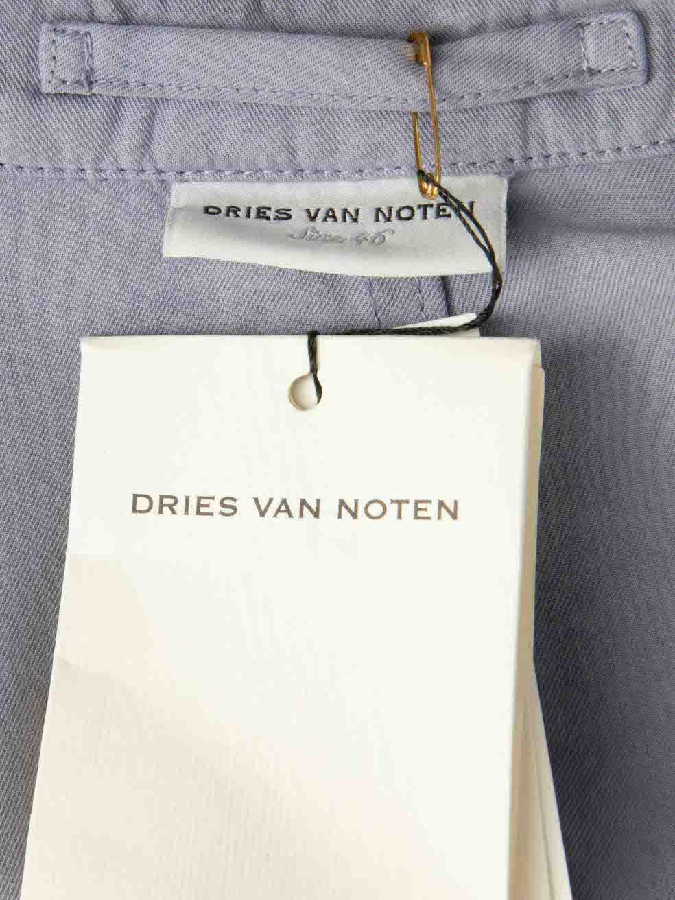 Women's Dries Van Noten Purple Washed Unstructured Blazer Size XXXL For Sale