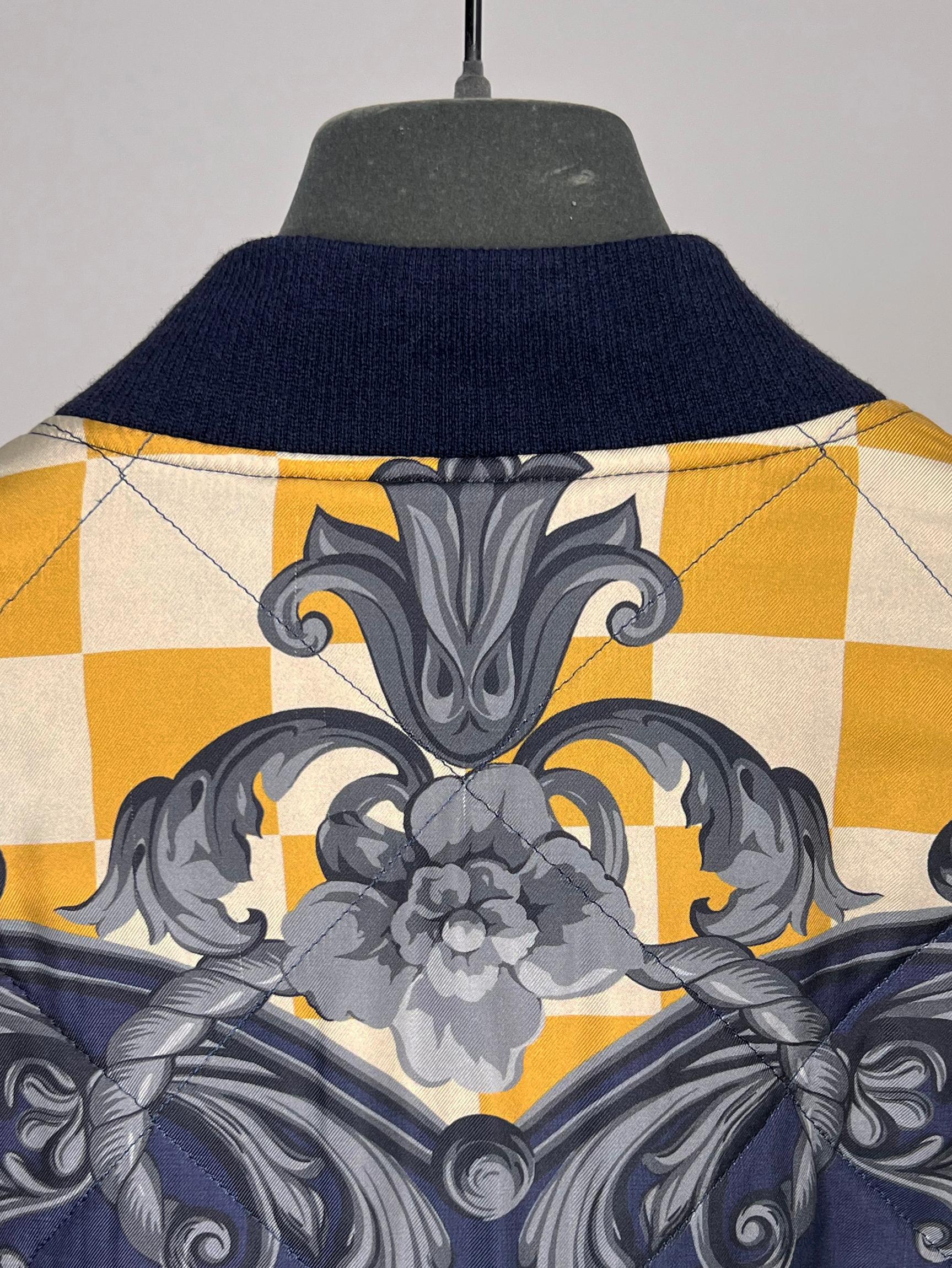 Bomber in seta trapuntata Dries Van Noten in vendita 2